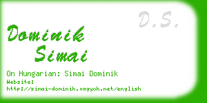 dominik simai business card